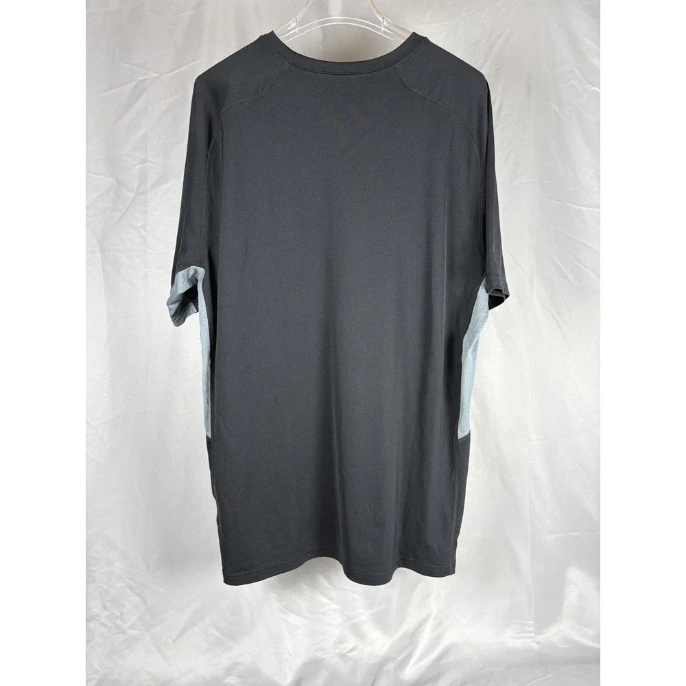 Nike Dri-Fit Mens XL Black Grey Running Training Shirt 519539-010 Short Sleeve